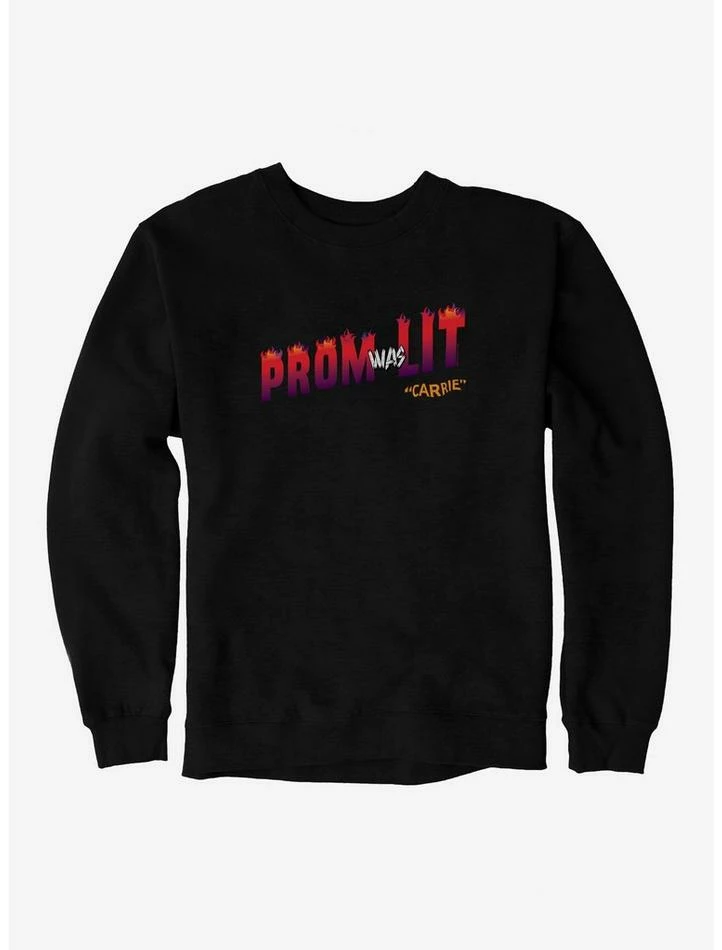 Best Sale 𧨠Carrie 1976 Prom Was Lit Sweatshirt π