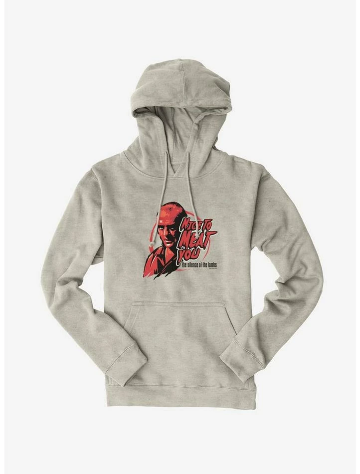 Best Sale β€οΈ The Silence Of The Lambs Nice To Meat You Hoodie π― - Image 6
