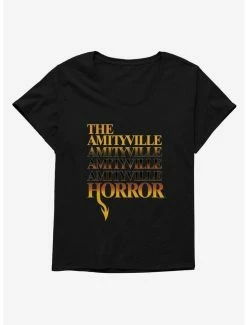 Outlet ❤️ The Amityville Horror Logo 👧 Girls T-Shirt Plus Size 😀