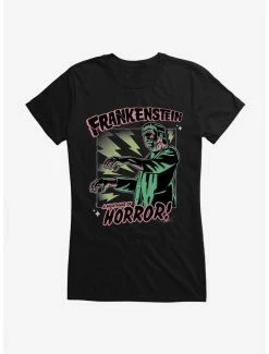 Deals 👍 Universal Monsters Frankenstein Nightmare Of Horror 👧 Girls T-Shirt 🎁
