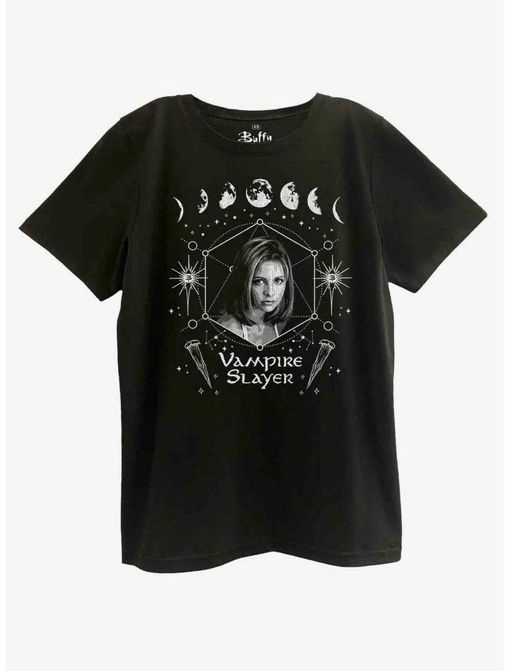 Best Pirce π€© Buffy The Vampire Slayer Moon Phase Boyfriend Fit π§ Girls T-Shirt β
