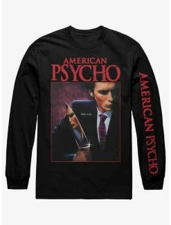 Flash Sale ✨ American Psycho Patrick Bateman Long-Sleeve T-Shirt 😍