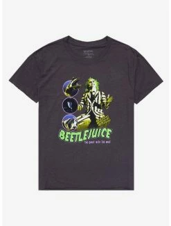 Best reviews of 👏 Beetlejuice Circle Panel Boyfriend Fit 👧 Girls T-Shirt 😍