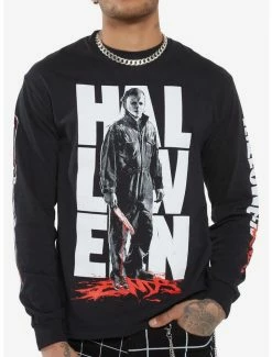 Coupon 😉 Halloween Ends Michael & Laurie Long-Sleeve T-Shirt By Fright Rags 🛒