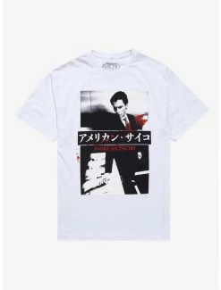 Hot Sale 😀 American Psycho Japanese Boyfriend Fit 👧 Girls T-Shirt 👏