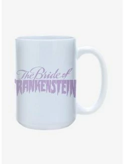 Cheap 😀 Universal Monsters The Bride of Frankenstein Logo Mug 15oz 😍
