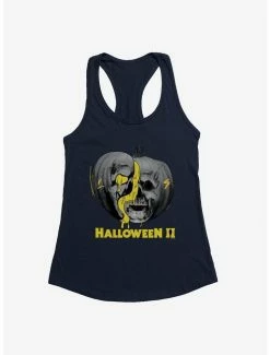 Cheap 🥰 Halloween II Pumpkin Title Logo 👧 Girls Tank 👏