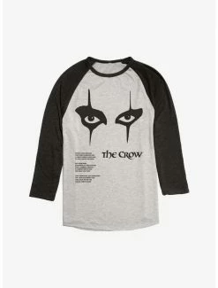 Hot Sale 👏 The Crow Movie Sarah's Quote Raglan T-Shirt ⭐