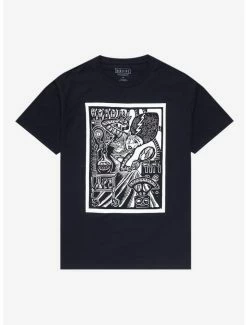 Hot Sale ❤️ Universal Monsters Bride Of Frankenstein Woodcut T-Shirt By Brian Reedy 🥰