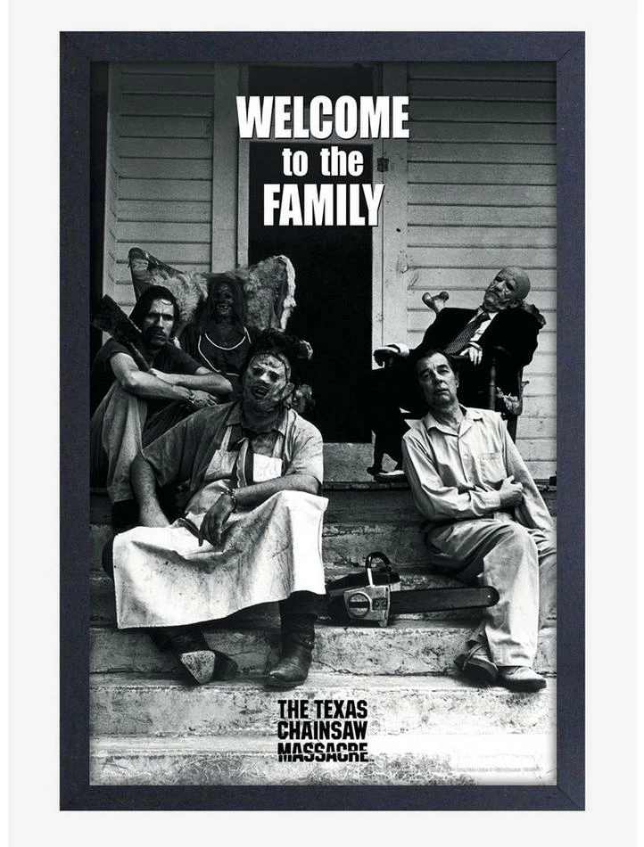 Best reviews of βοΈ The Texas Chainsaw Massacre Welcome To The Family Framed Wood Wall Art π