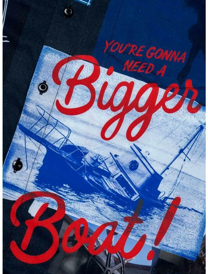 Best Sale π RSVLTS Jaws The Beach is Closed KUNUFLEX Short Sleeve π Shirt π - Image 3