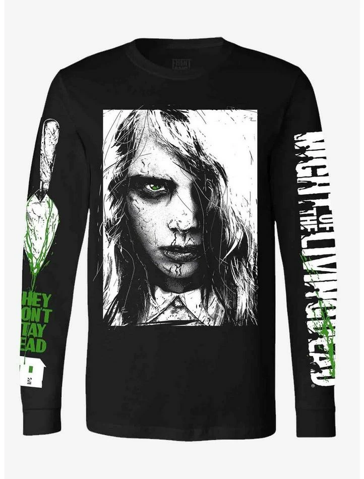 Top 10 ⭐ Night Of The Living Dead Zombie Long-Sleeve T-Shirt 😍