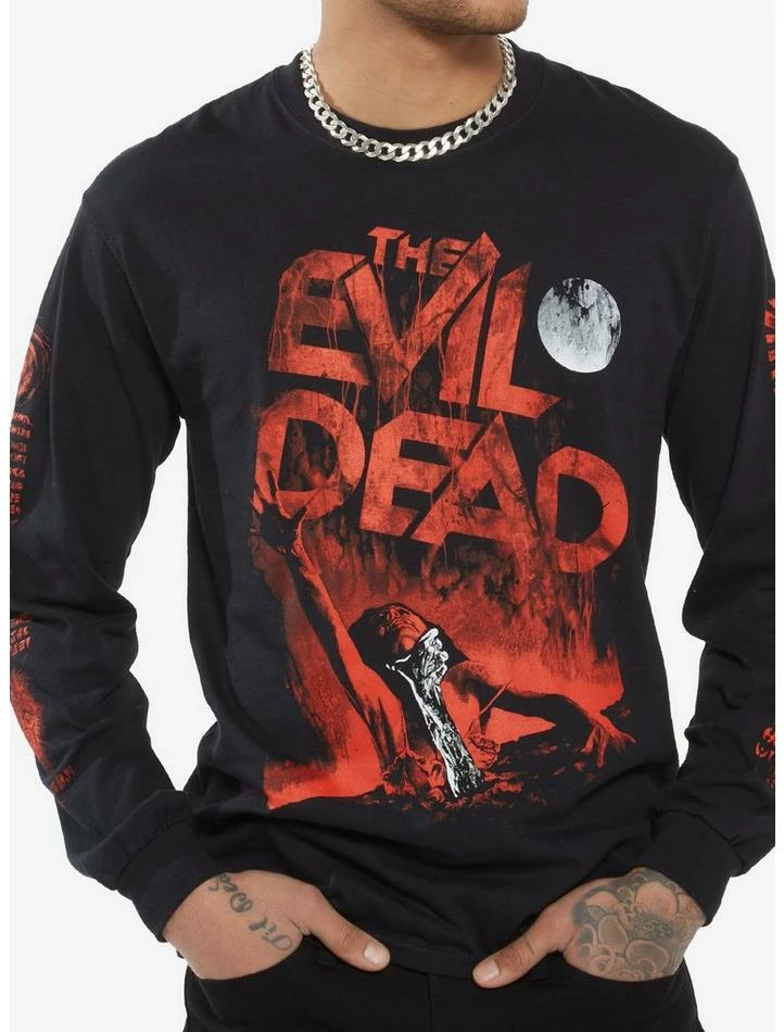 Coupon β€οΈ The Evil Dead Poster Long-Sleeve T-Shirt By Fright Rags π