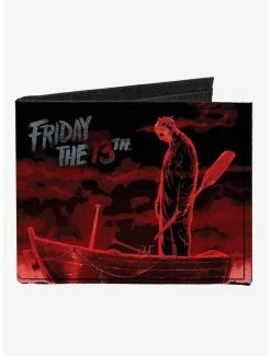 Top 10 ⭐ Friday The 13th Jason Boat Murder Canvas Bifold Wallet 💯