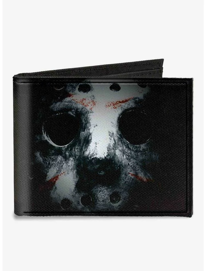 Best deal π Friday The 13th Jason Mask3 Close Up Canvas Bifold Wallet π