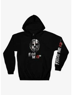 Wholesale ✔️ Friday The 13th Mask & Logo Hoodie 🛒