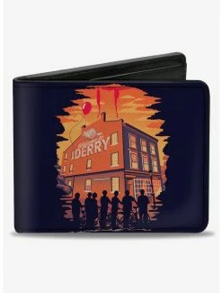 Budget ❤️ It Welcome To Derry Vintage Movie Poster Bifold Wallet 😉